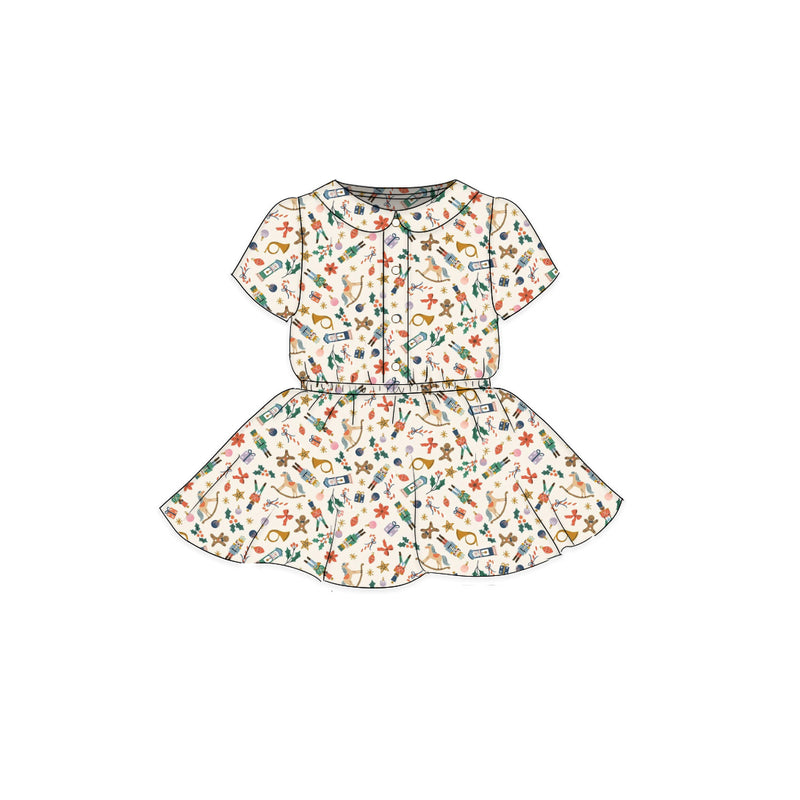 Toys - Button Front Twirl Dress