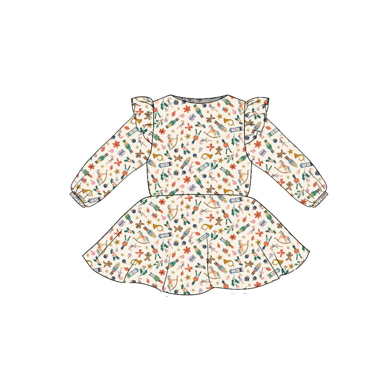 Toys - Flutter Sleeve Twirl Dress