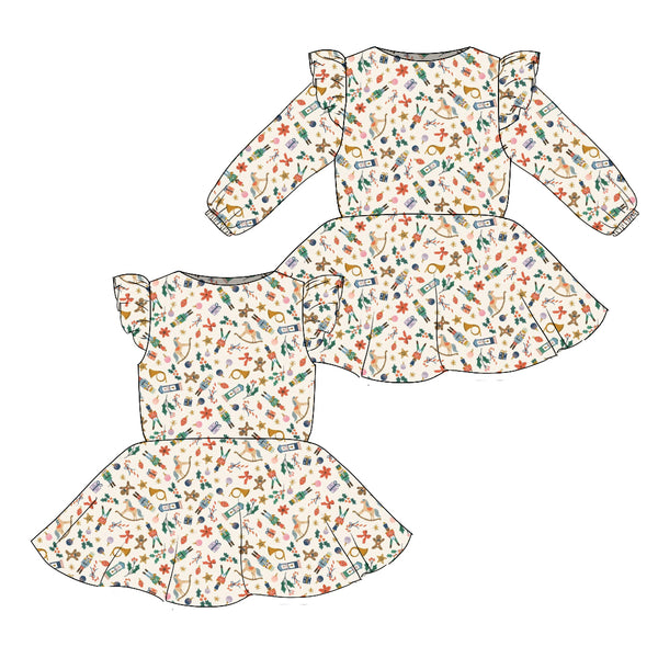 Toys - Flutter Sleeve Twirl Dress