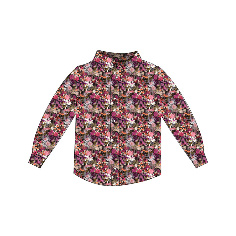 Fall Wildflower - Button Up Shirt