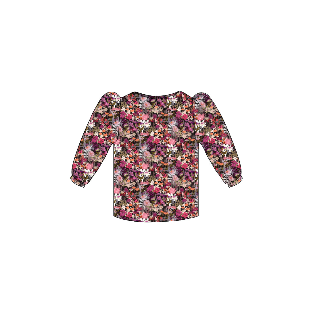 Fall Wildflower - Puff Sleeve Blouse