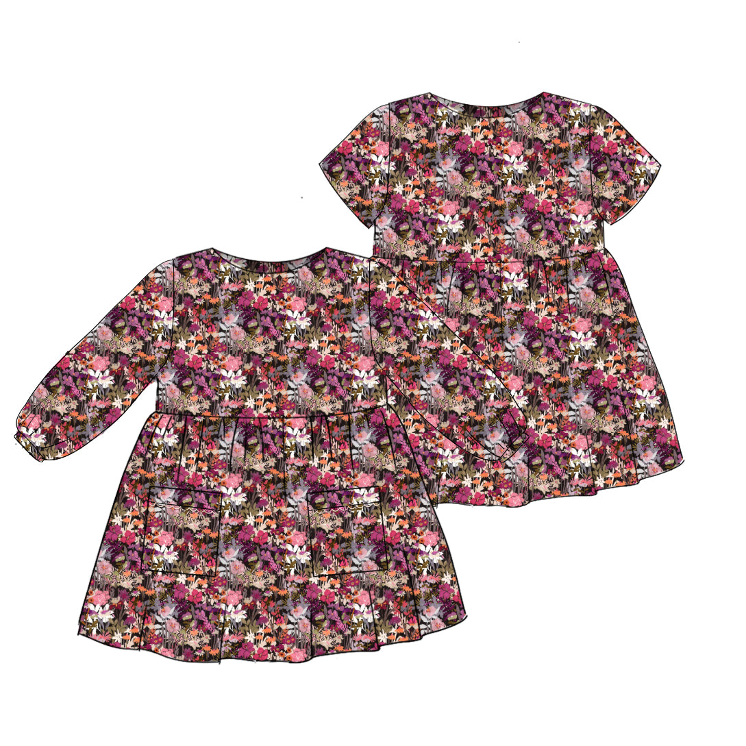 Fall Wildflower - Simple Smock Dress