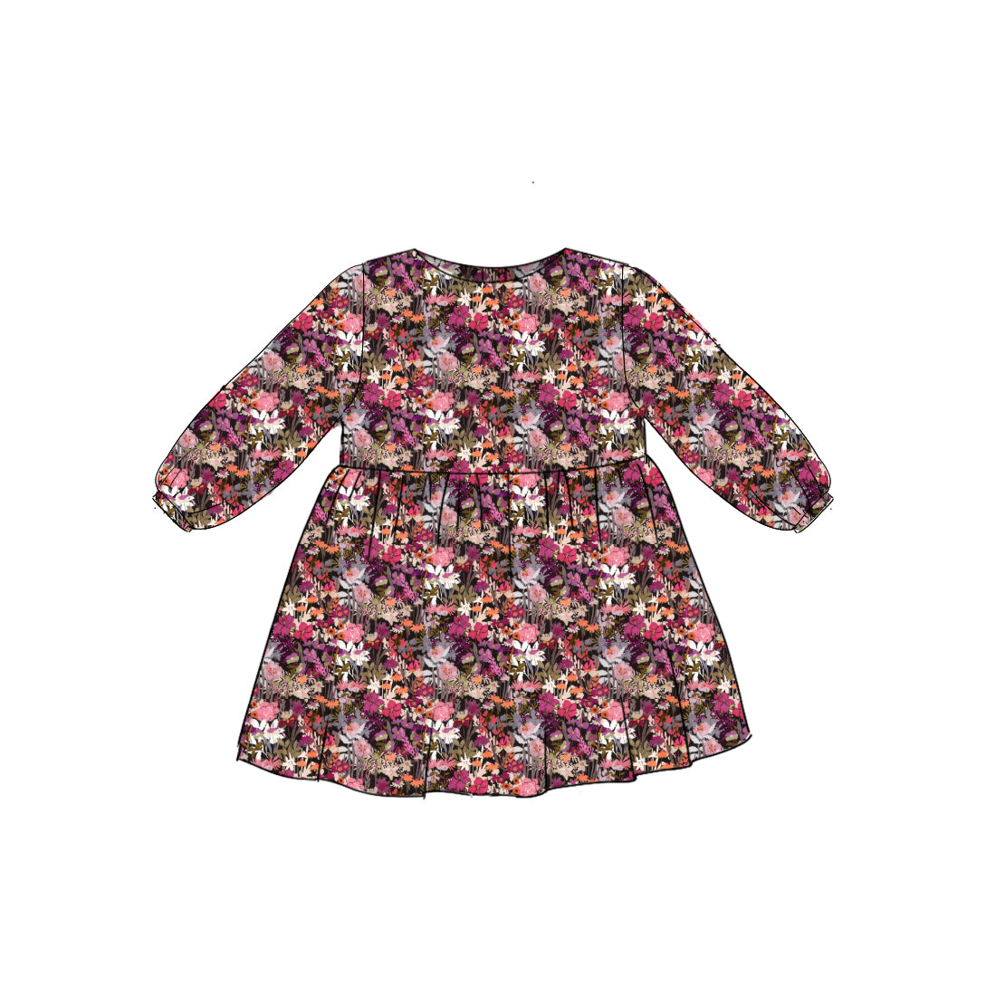 Fall Wildflower - Simple Smock Dress