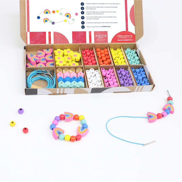 Rainbow & Flower - Bracelet Making Kit