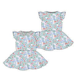 Berry Fairies - Flutter Sleeve Twirl Dress