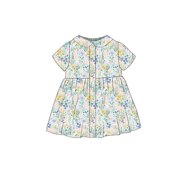 Bunny Garden - Smock Dress