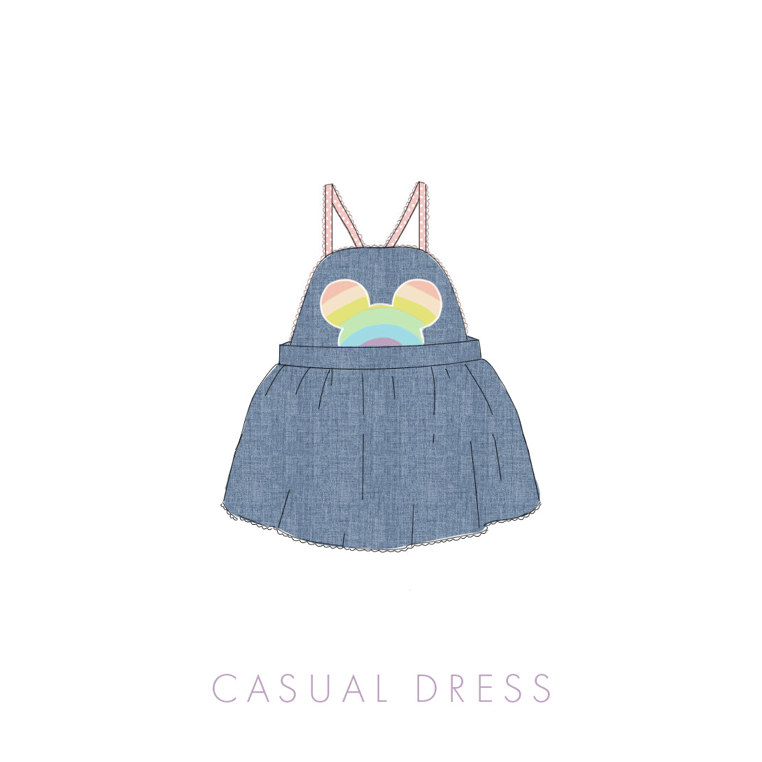 Rainbow Mouse Chambray