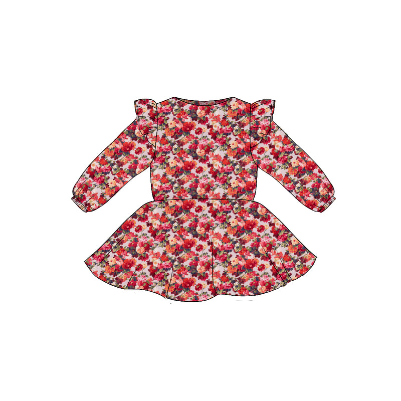 Chatsworth- Flutter Sleeve Twirl Dress