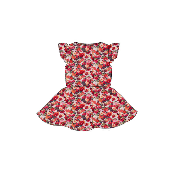 Chatsworth- Flutter Sleeve Twirl Dress