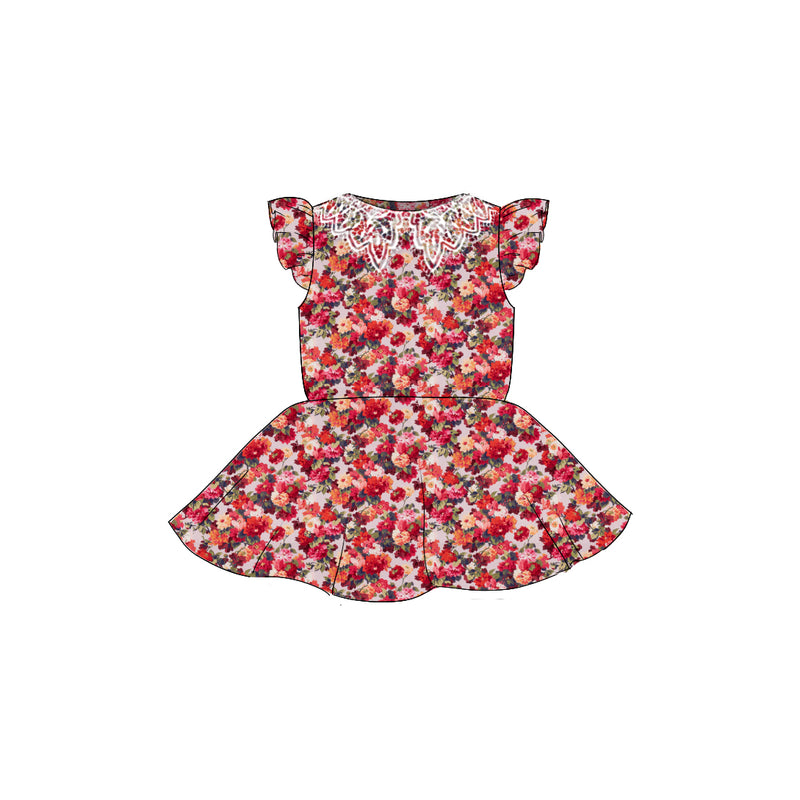 Chatsworth- Flutter Sleeve Twirl Dress