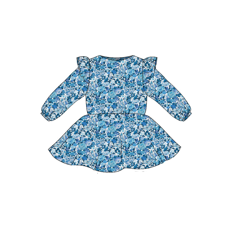 Elysian Day - Flutter Sleeve Twirl Dress