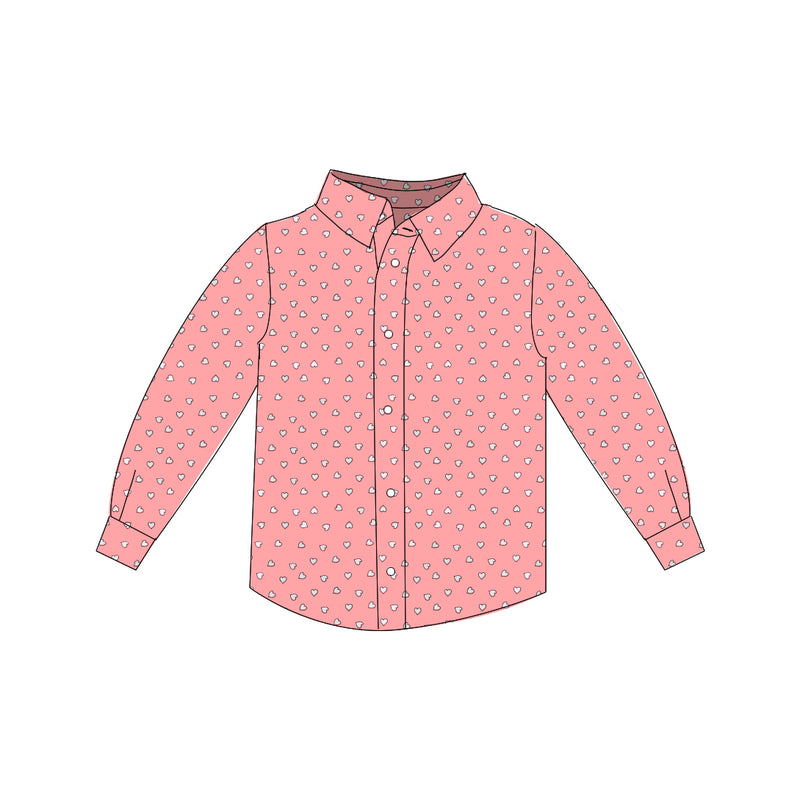 Heart - Button Up Shirt