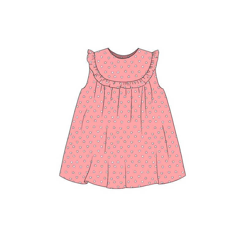 Heart - Ruffle Bib Dress