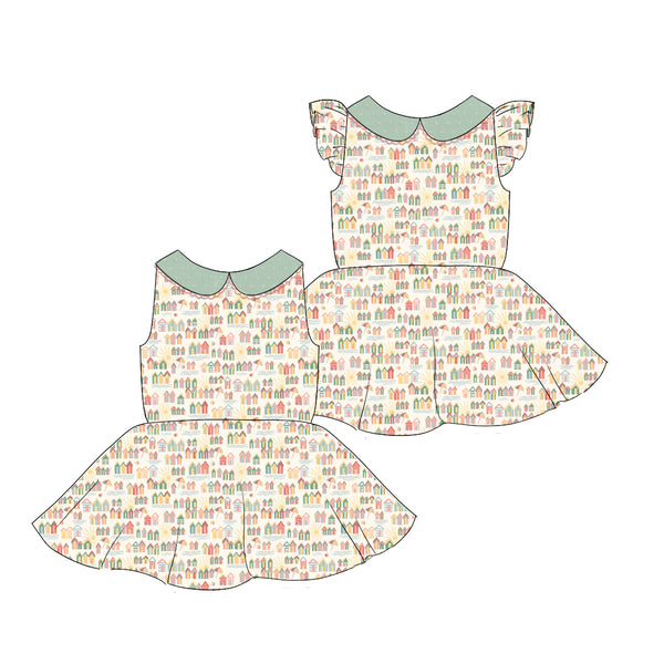 Tiny Houses - Collared Back Twirl Dress