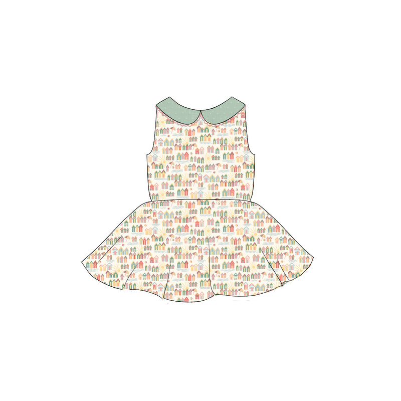 Tiny Houses - Collared Back Twirl Dress