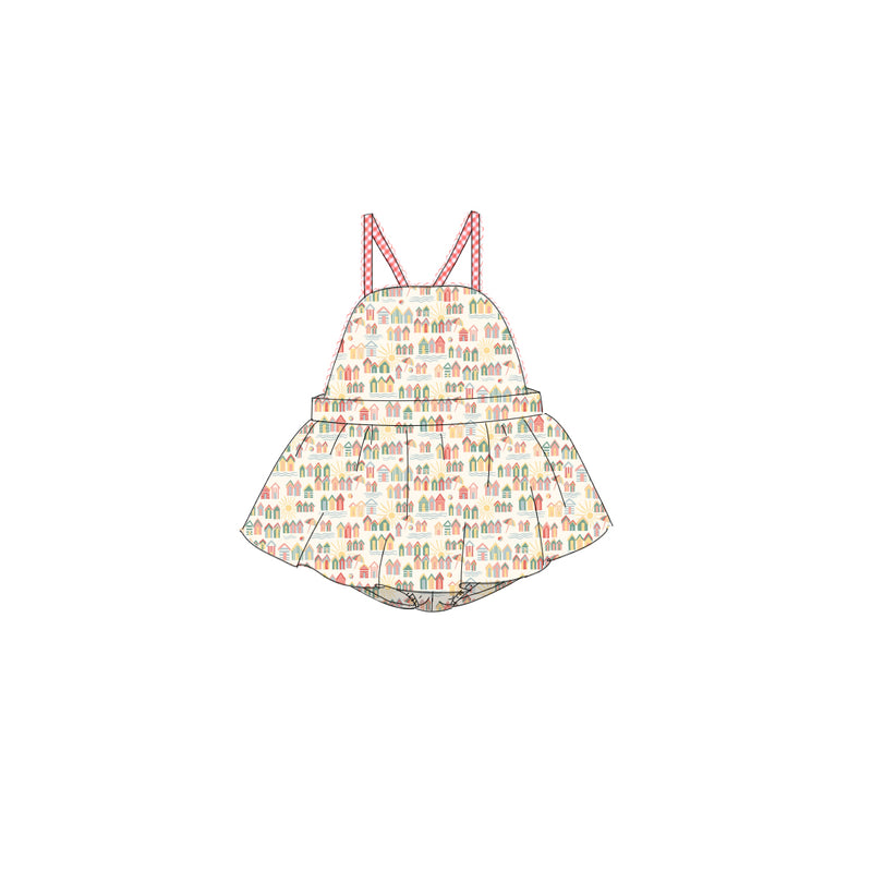 Tiny Houses - Skirted Romper