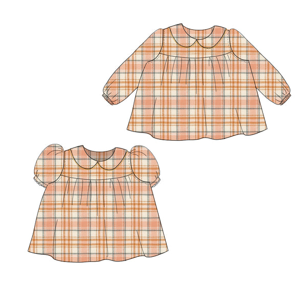 Nutmeg Flannel- Blousy Blouse