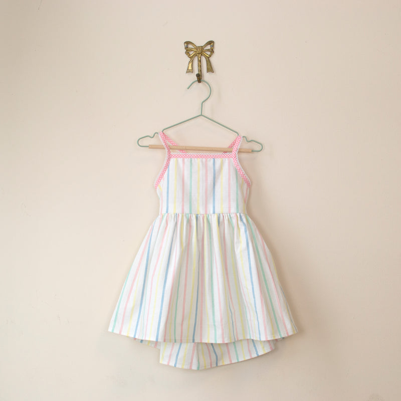 Pastel Stripe Tie-Back Sundress - 5