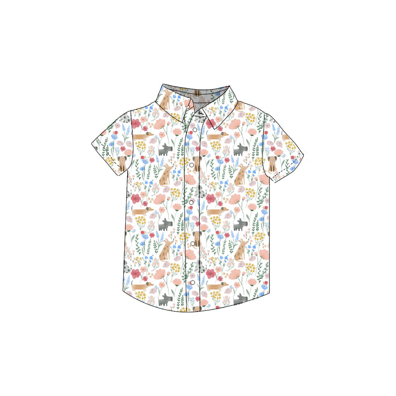 Puppy Garden - Button Up Shirt