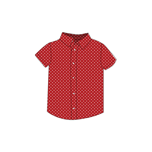 Red Dot - Button Up Shirt