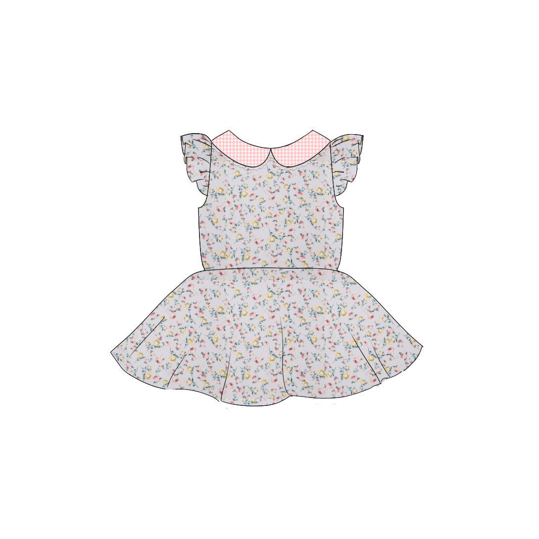 Rosebuds - Collared Back Twirl Dress