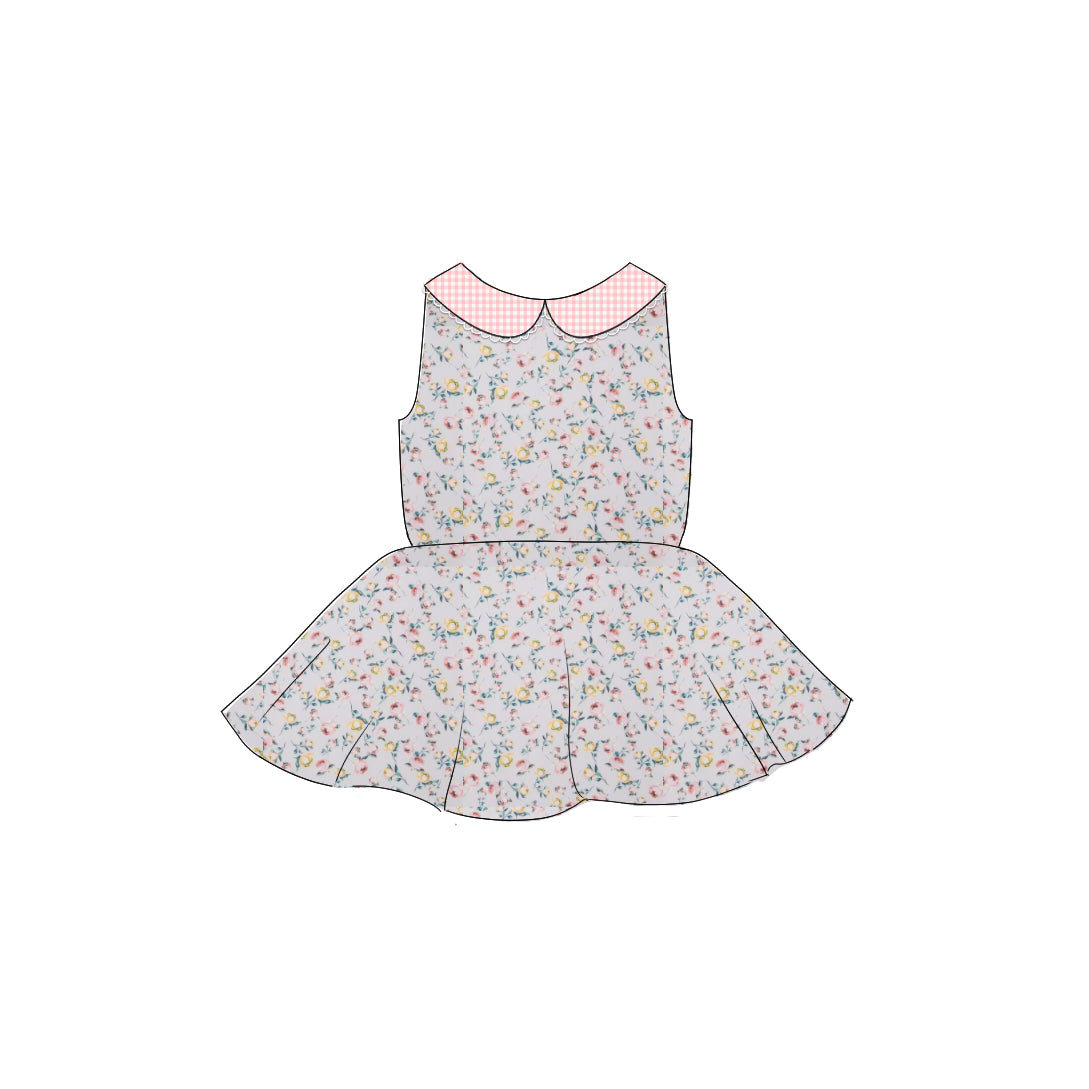 Rosebuds - Collared Back Twirl Dress