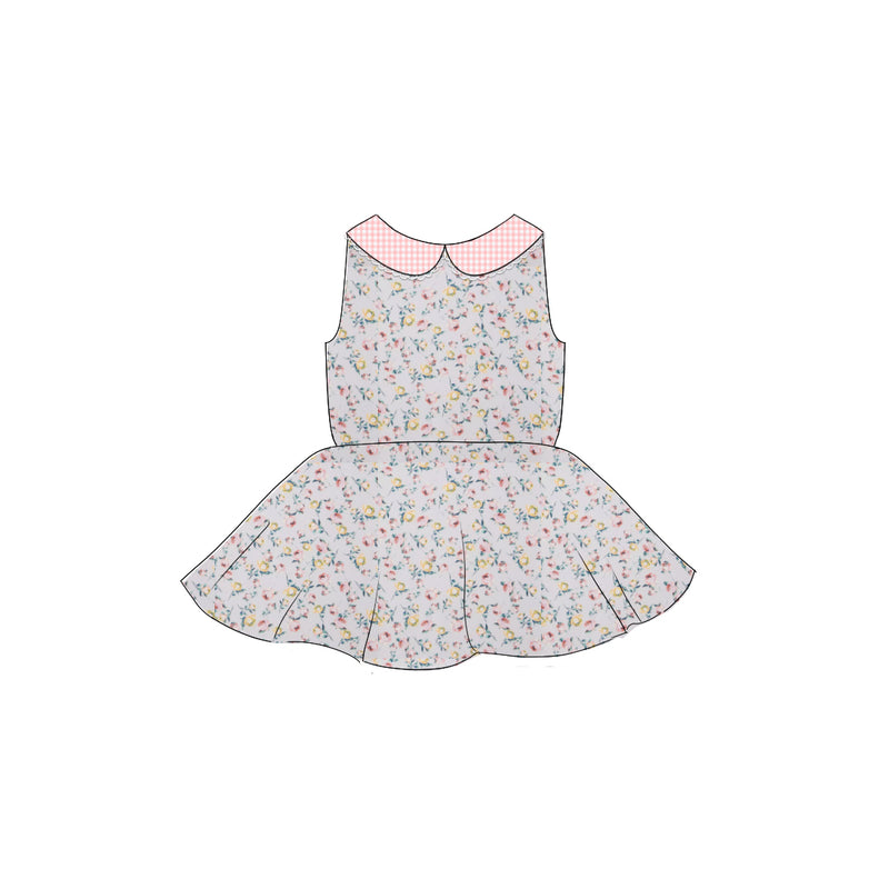 Rosebuds - Collared Back Twirl Dress