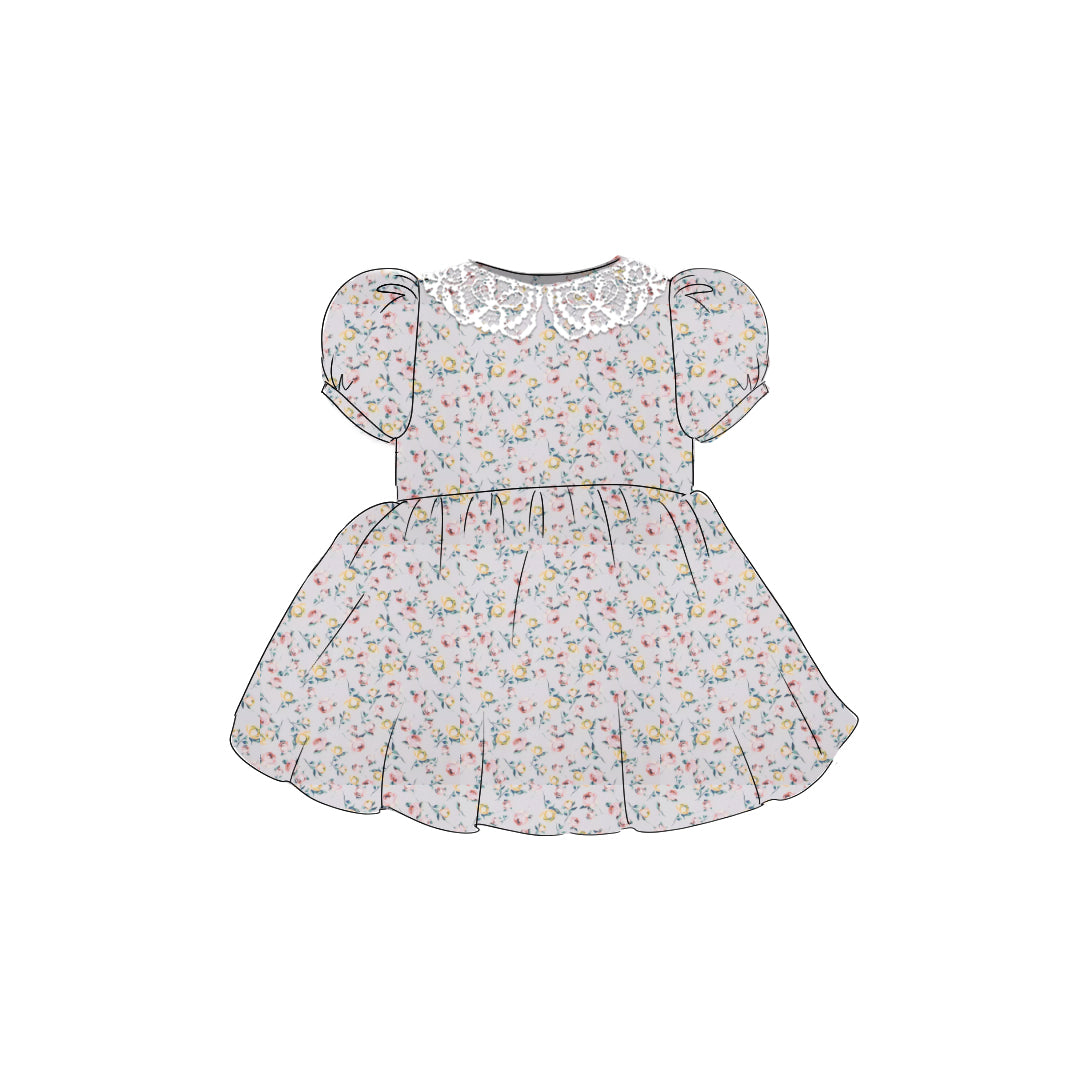 Rosebuds - Vintage Style Basque Dress