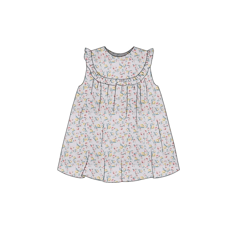 Rosebuds - Ruffle Bib Dress