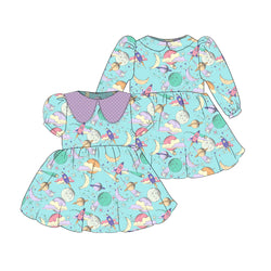Solar System - Vintage Style Basque Dress
