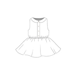 Custom Fabric - Button Front Twirl Dress