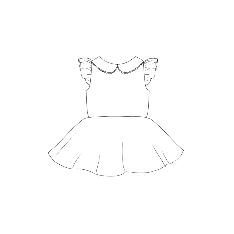 Custom Fabric - Collared Back Twirl Dress